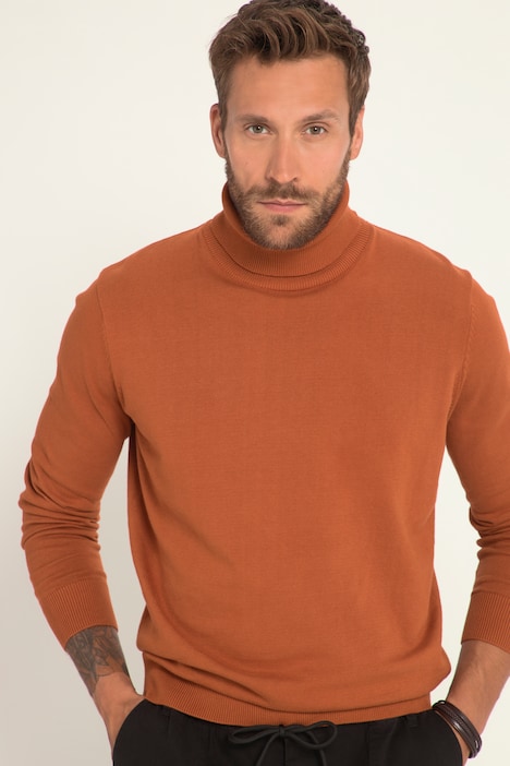 Rollkragenpullover, Feinstrick
