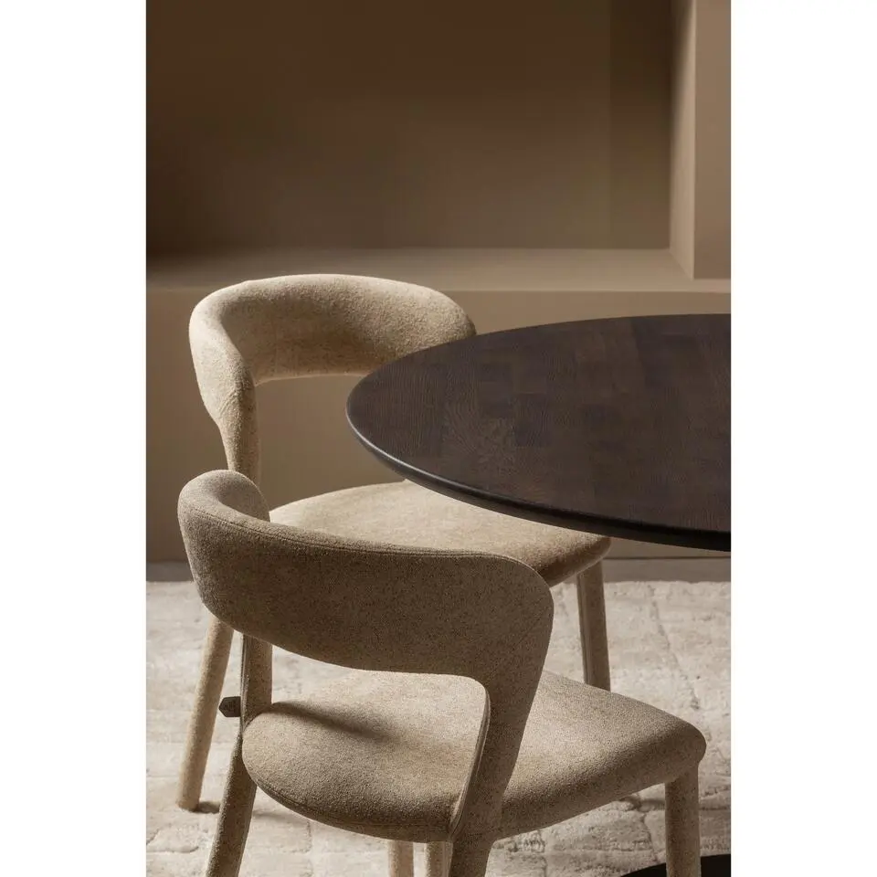 WOOOD Tablo Ronde Poot - Metaal - Zwart - 73x64x64