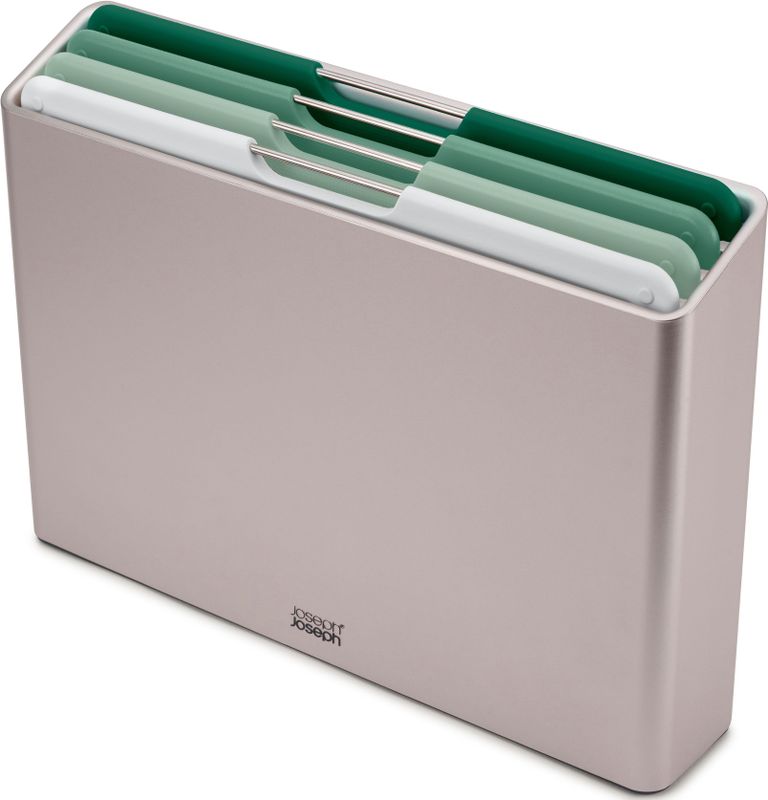 Joseph Joseph Editions Folio Snijplanken - Set met Houder - Set van 4 Stuks - Groen