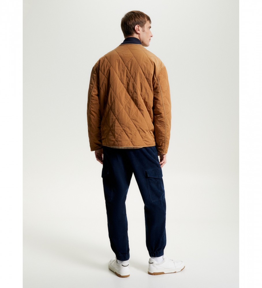 Jaqueta Tommy Hilfiger dobrável marrom
