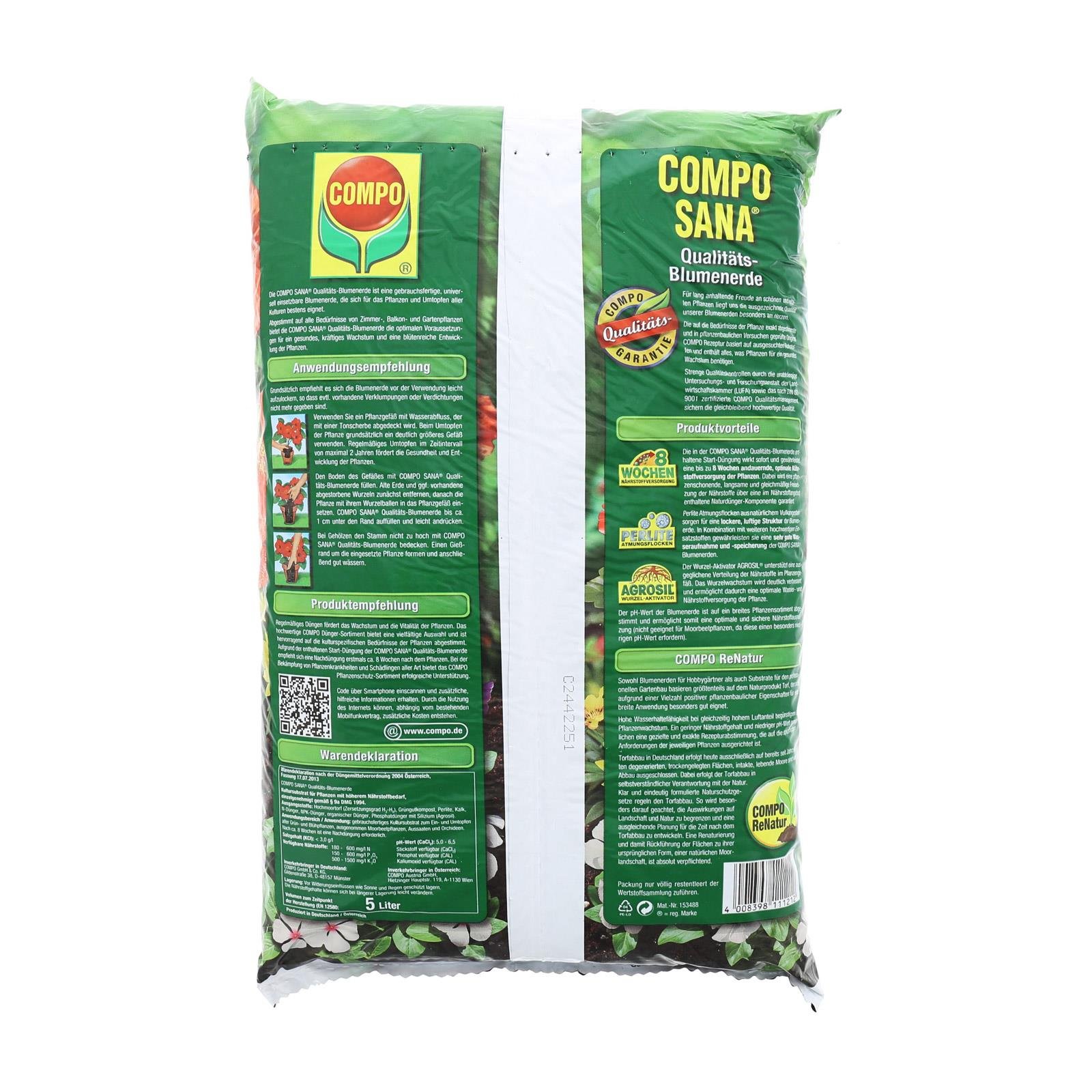 Compo Sana Blumenerde 5L