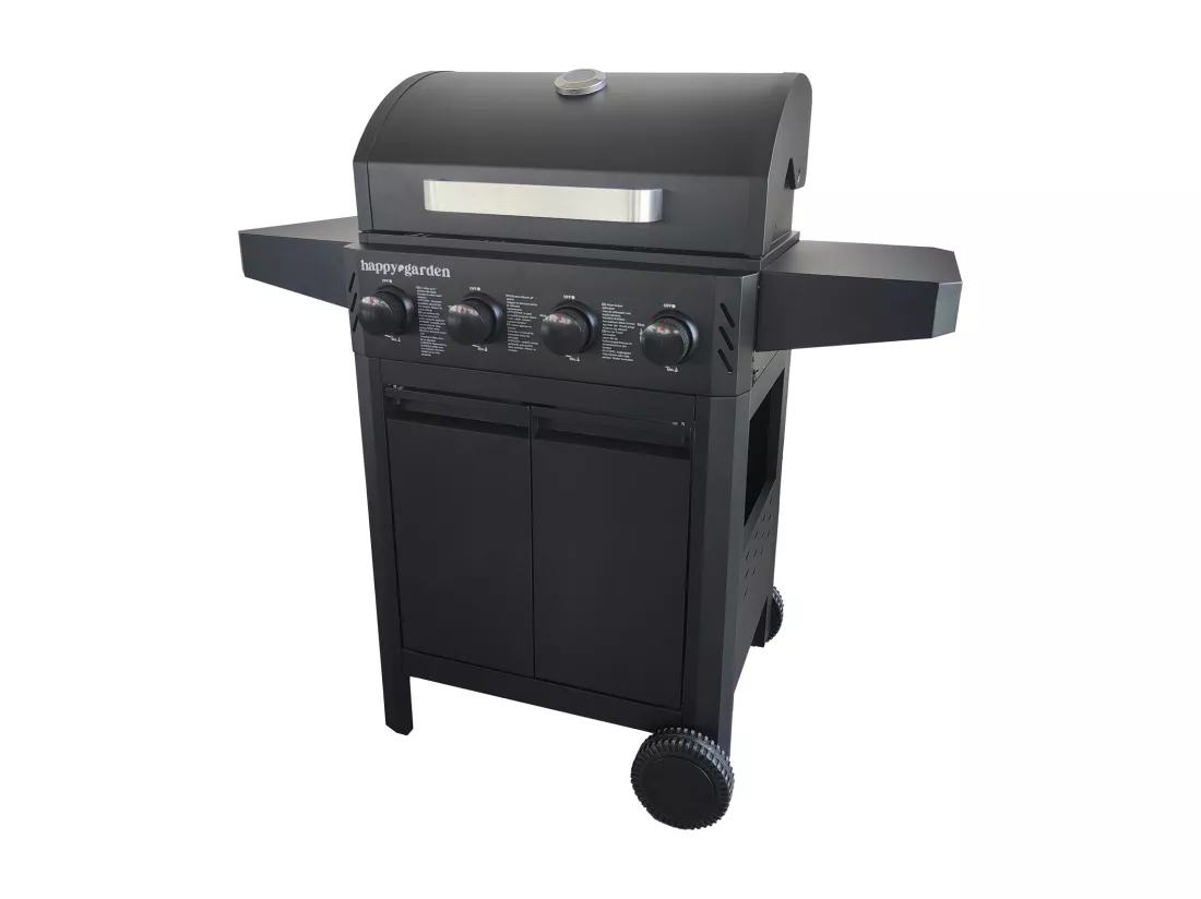 Barbecue au gaz IZALCO - 4 brûleurs 10kW - HAPPY GARDEN