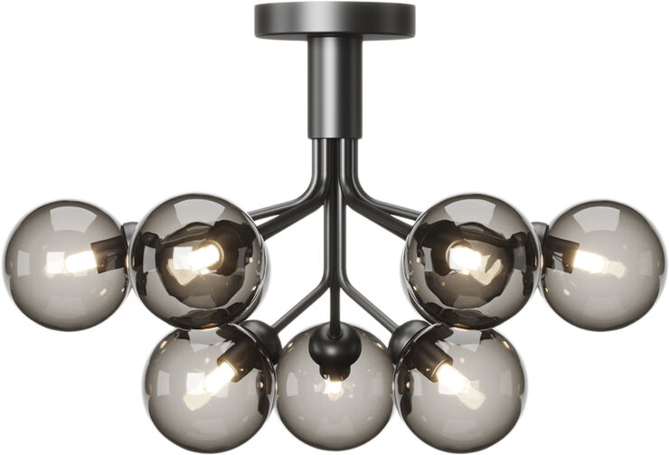 Nuura Apiales 9 Ceiling Black / smoked black