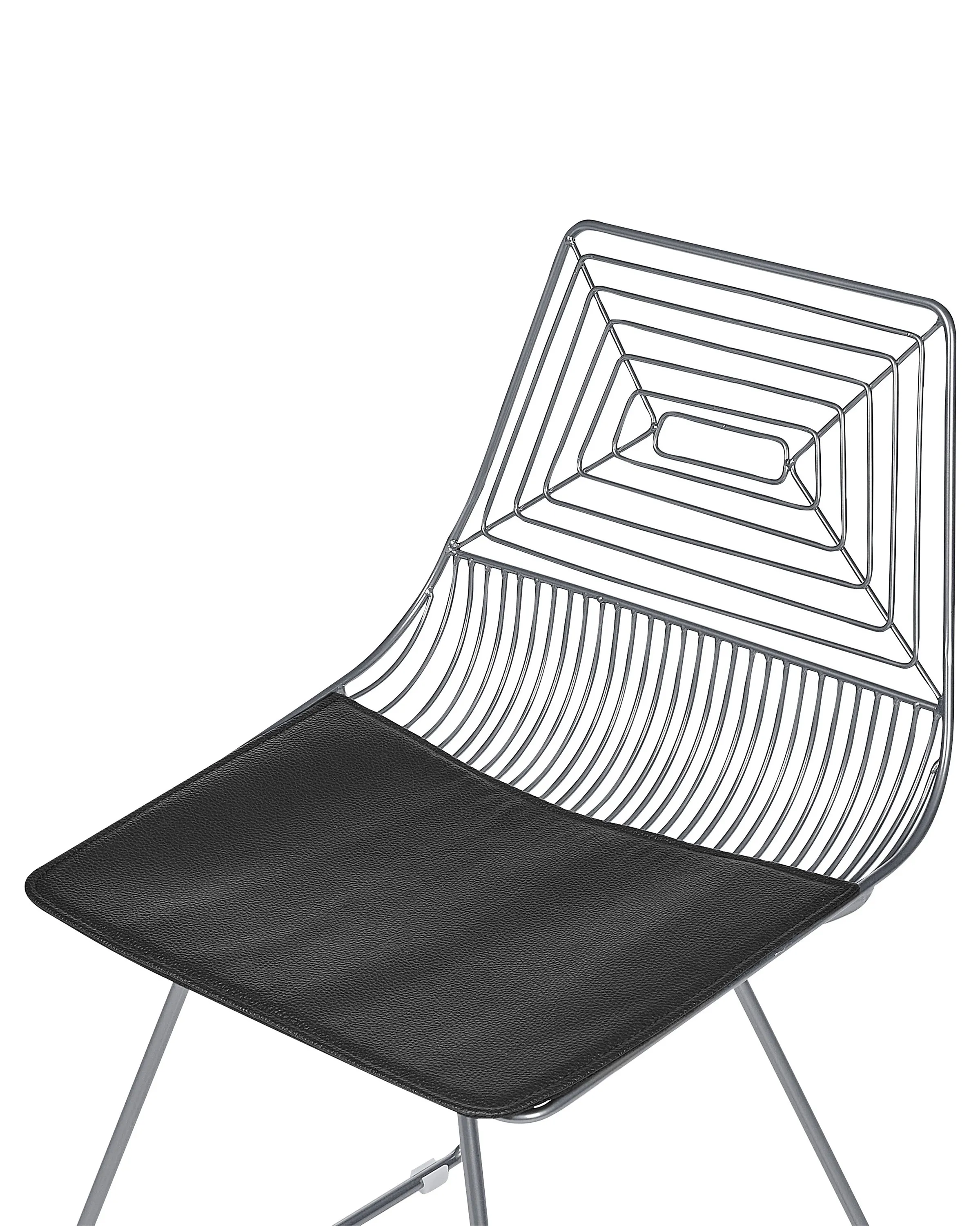 Set van 2 eetkamerstoelen BEATTY Metaal Zilver