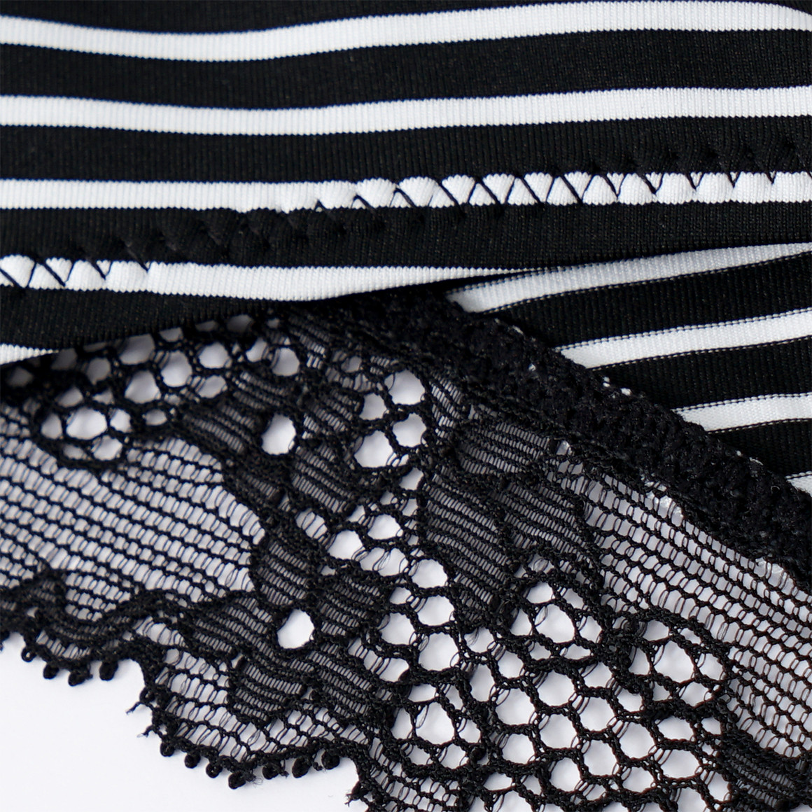 Gina Benotti 3 Damen Pantys aus Mikrofaser schwarz / weiss