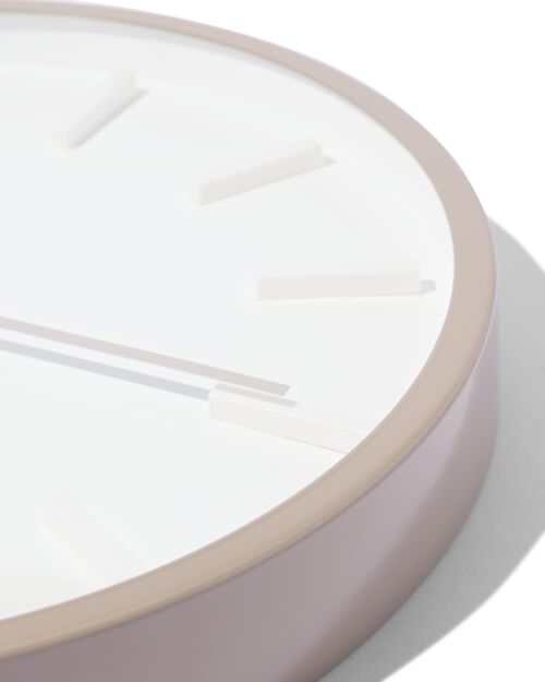 horloge murale 30 cm taupe