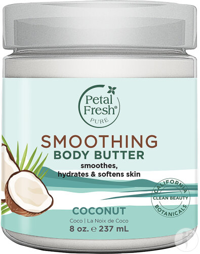 Petal Fresh Pure Smoothing Body Butter Coconut Beurre Corporel Adoucissant Noix De Coco 237ml