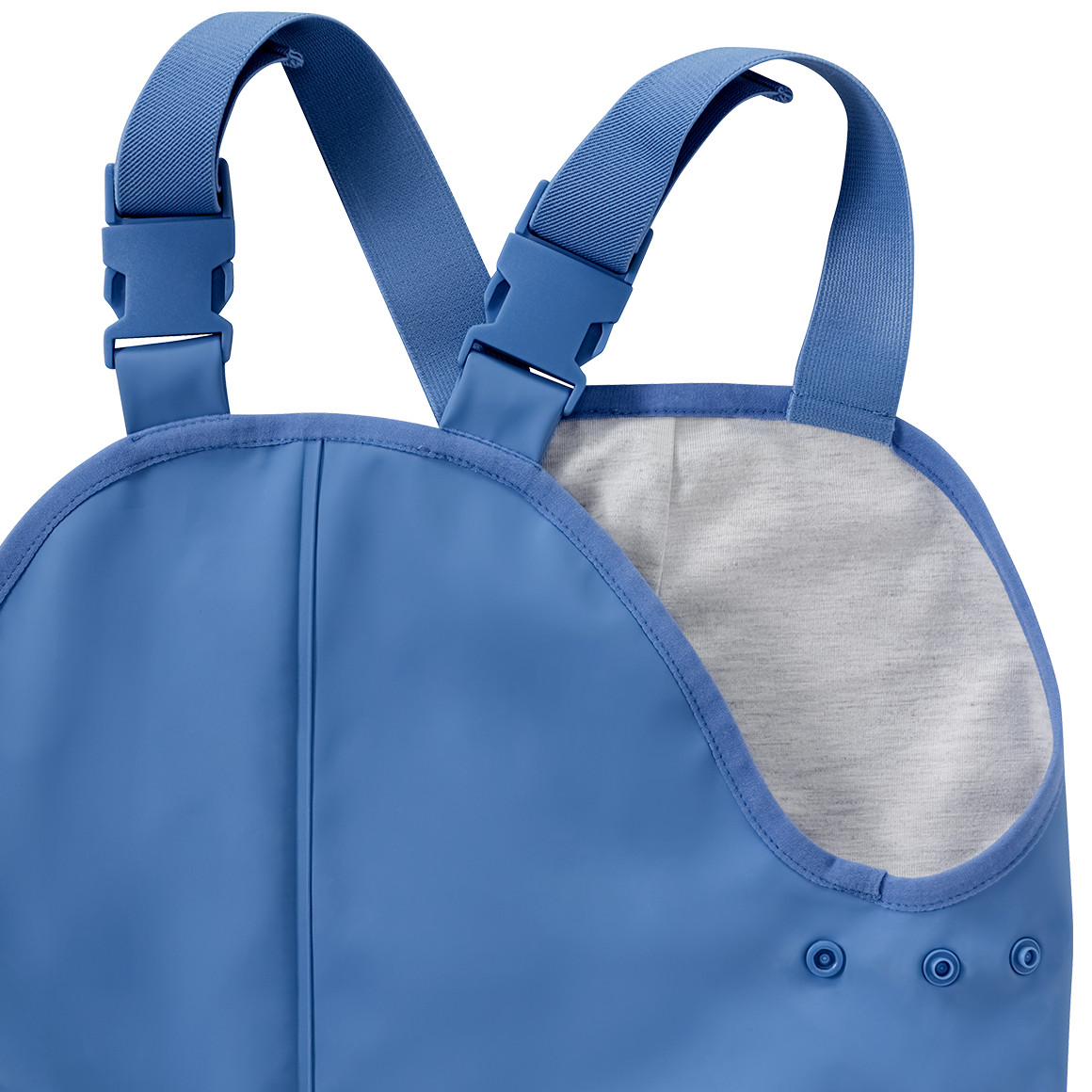 Topomini Baby Regenhose mit elastischen Trägern hellblau