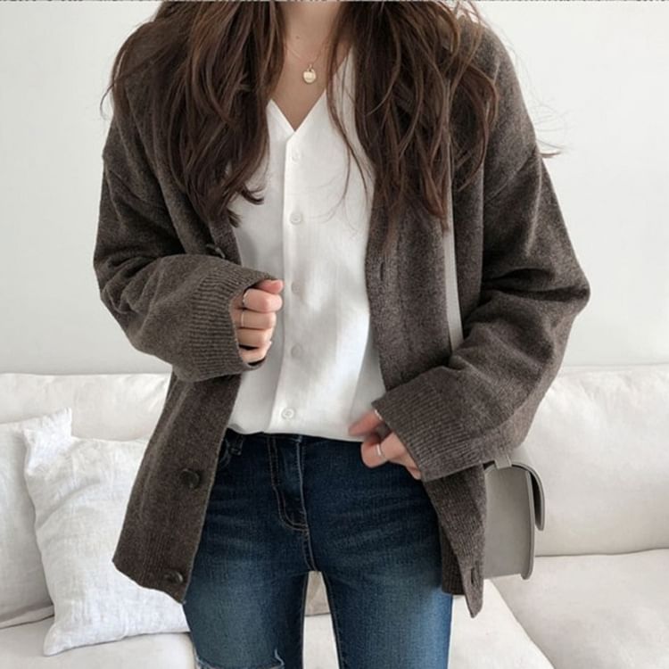 Angel Shine - Losvallend V-hals vest