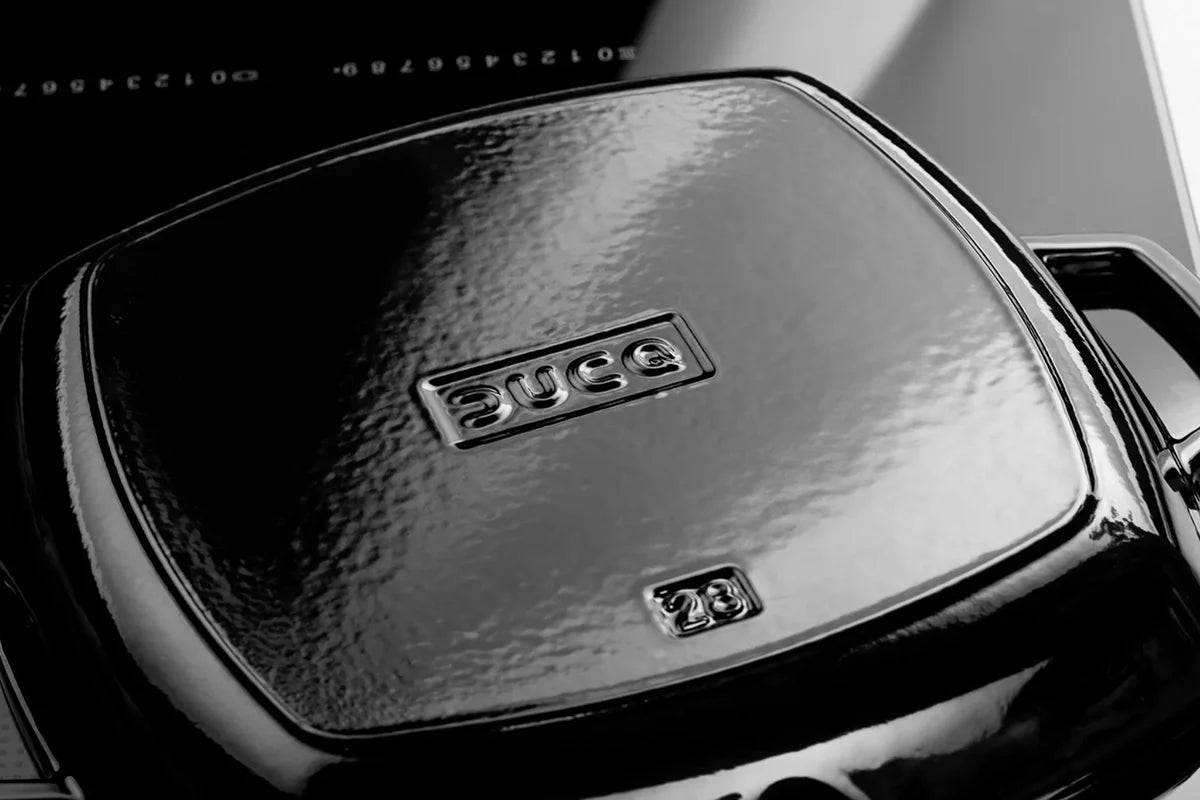 DUCQ Grillpan gietijzer - 28x28 cm Zwart