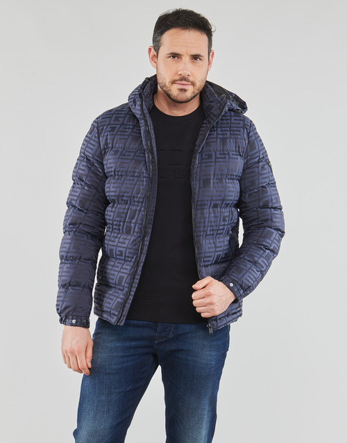 Guess - ALLOVER LOGO PUFFA - Gris / Noir