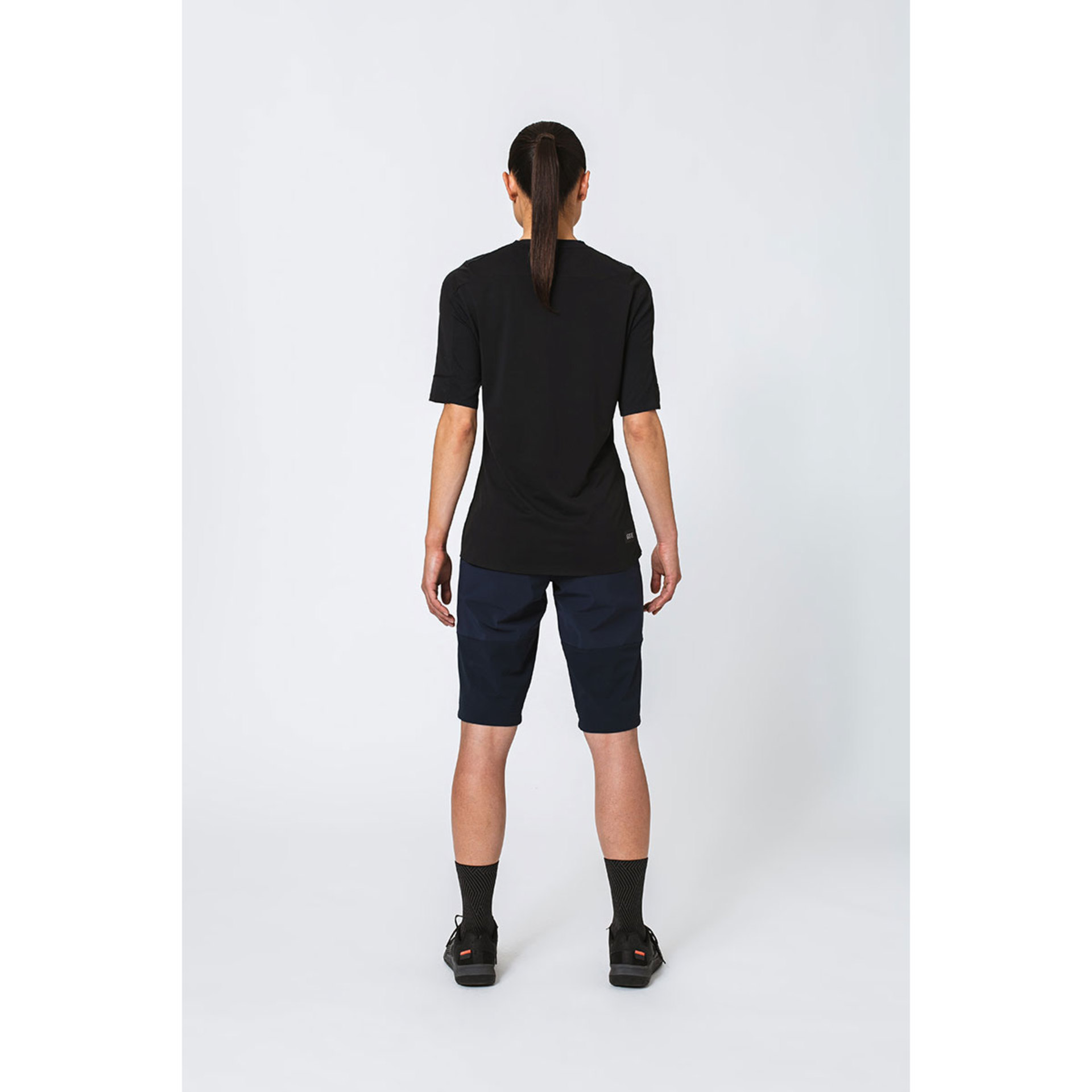 GORE Wear TrailKPR Tech MTB Fietsshirt Korte Mouwen Zwart Dames
