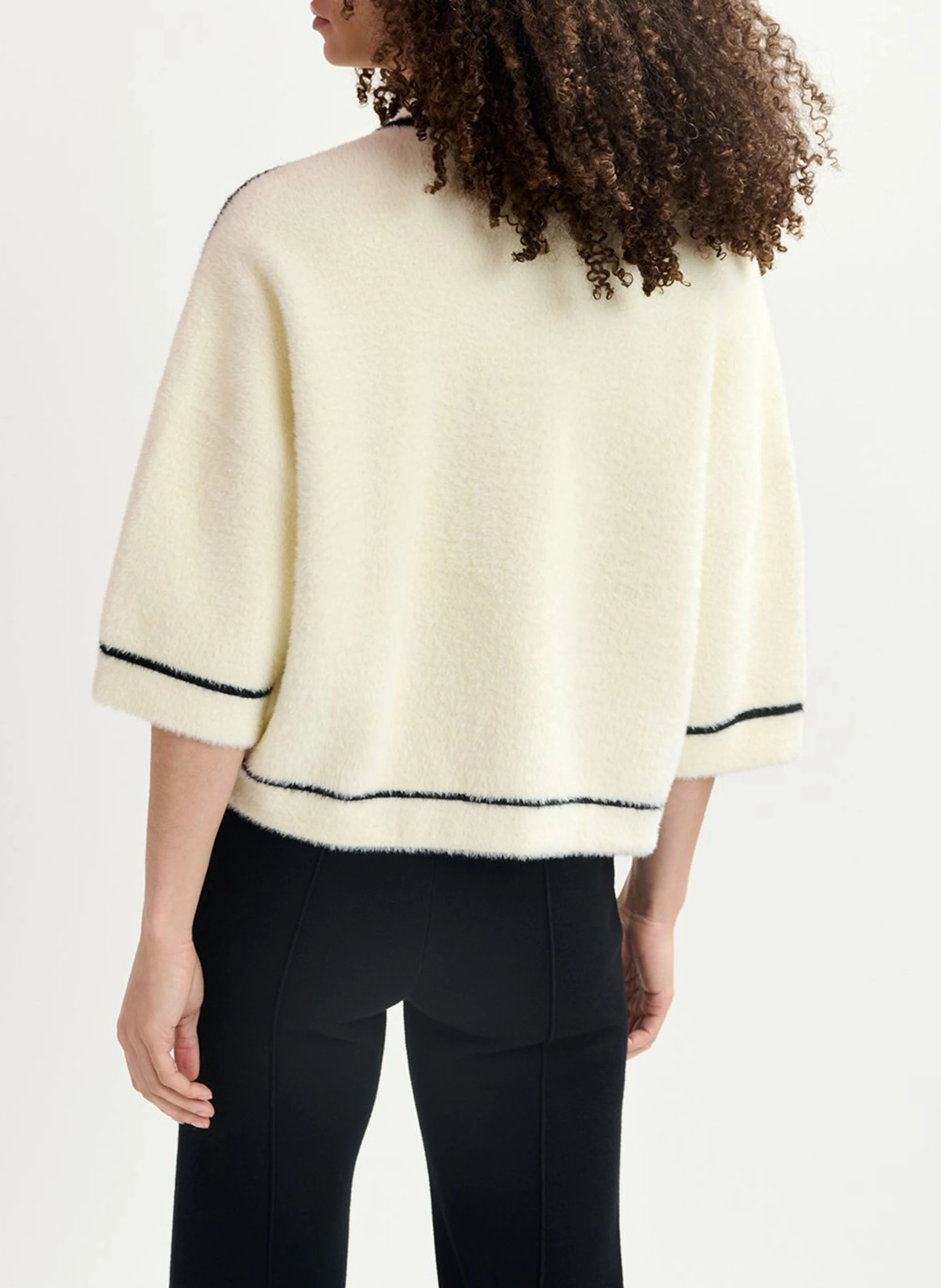 GALENA - Gilet col classique| Blanc