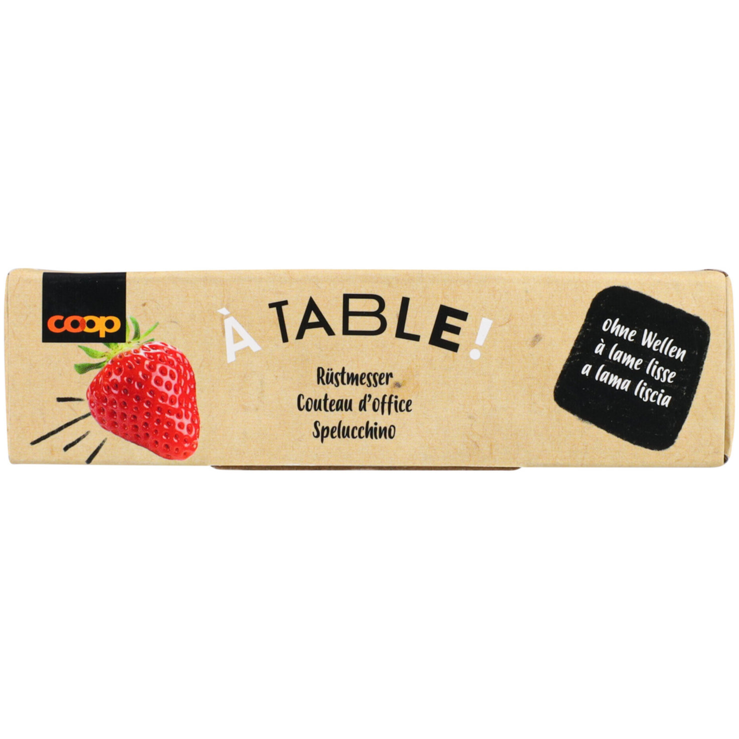 À Table! Rüstmesser ohne Wellenschliff rot
