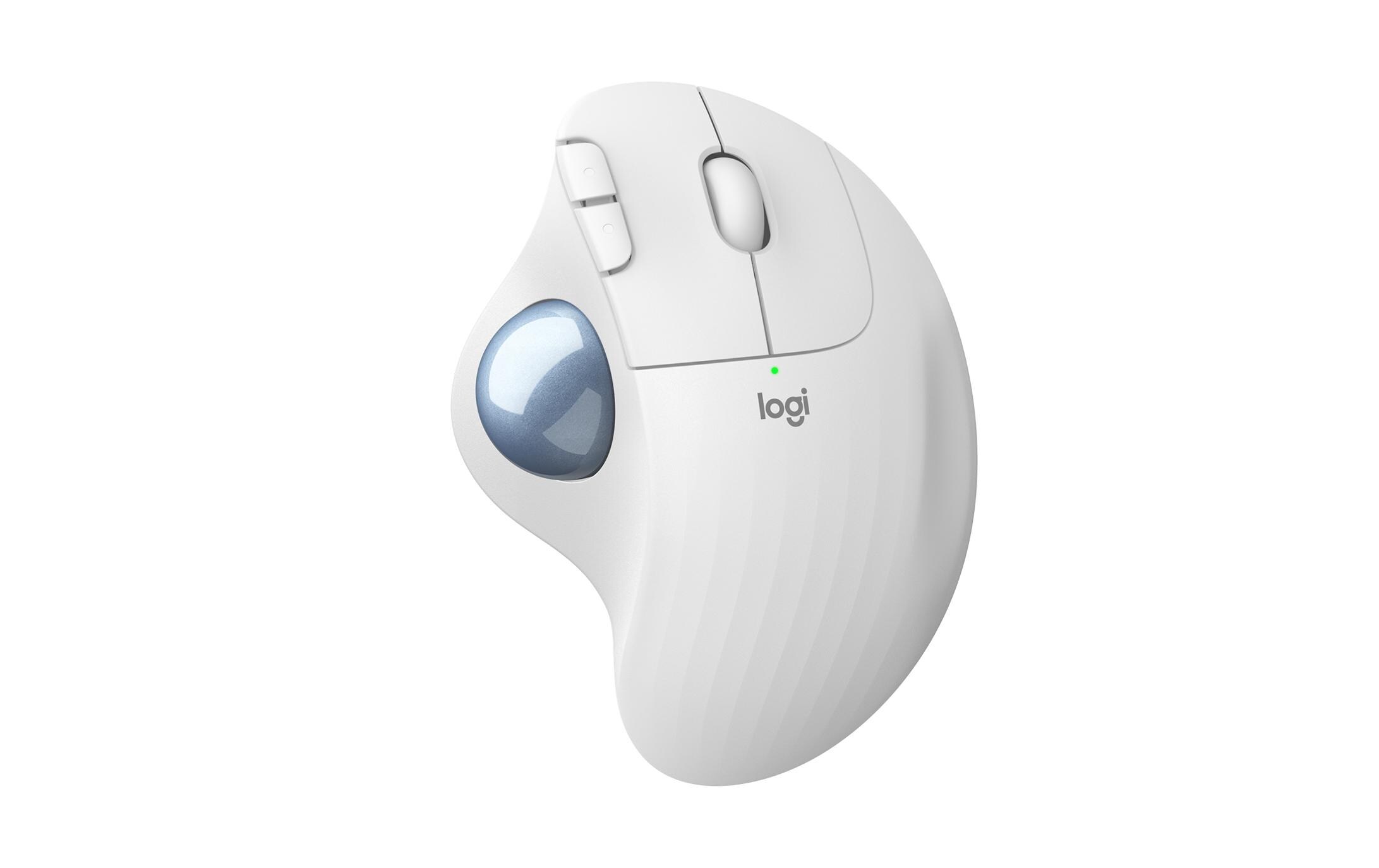Trackball Ergo M575 for Business Off-whiteKabelloser, ergonomischer Trackball mit Logi Bolt Empfänger