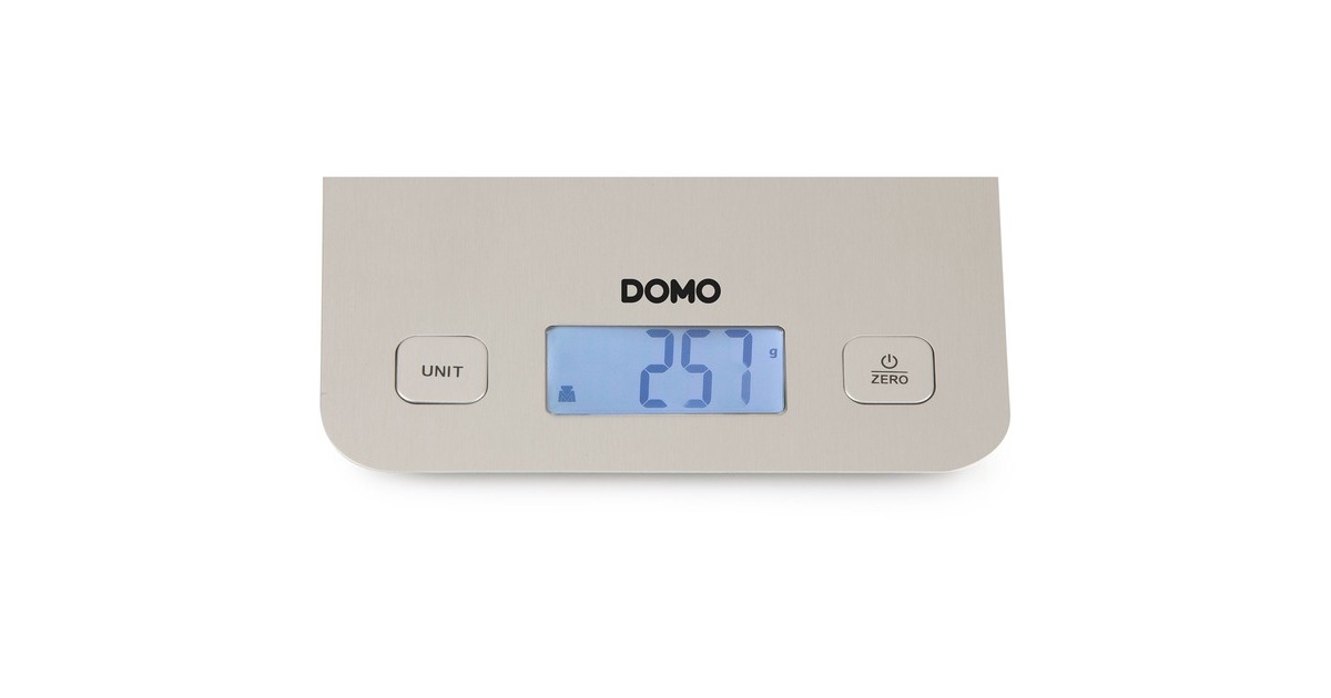 DomoDO9239W Keukenweegschaal Prestige XL  (Roestvrij staal)