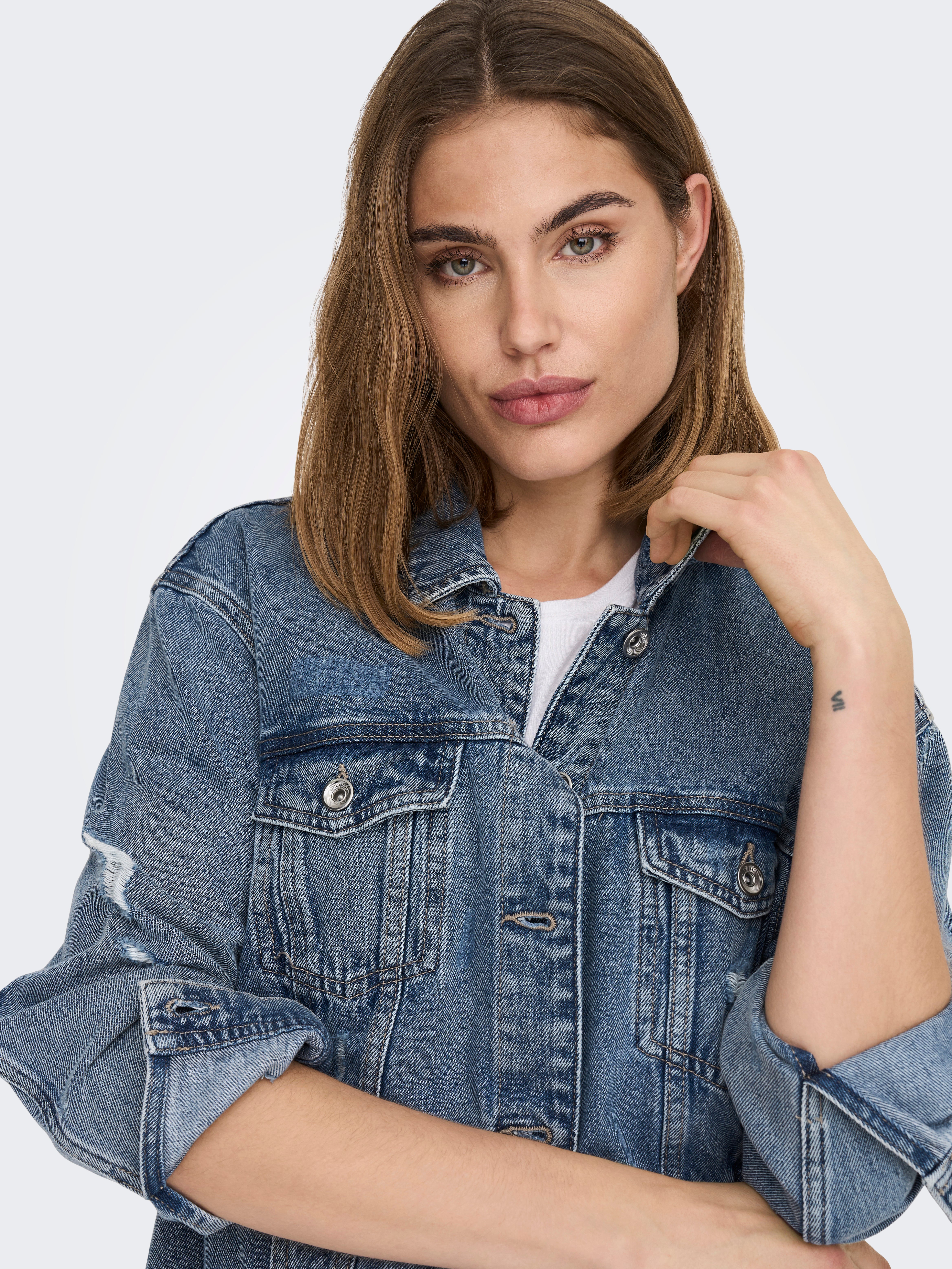 ONLEKAT Jeansjacke Medium Blue Denim