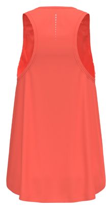 Débardeur Running Femme Odlo Zeroweight Chill-Tec Corail