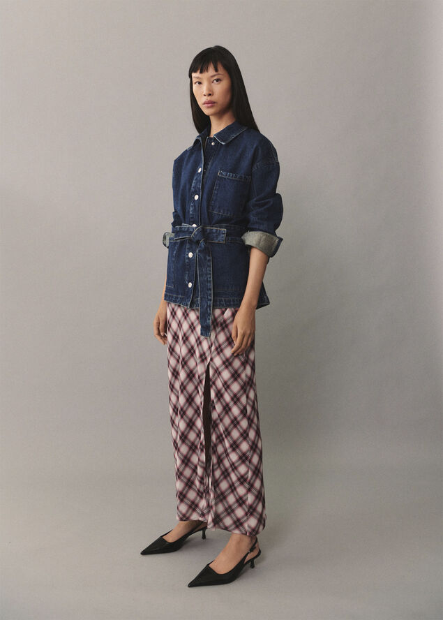 MANGO Jacket. -- PAULA Open blue