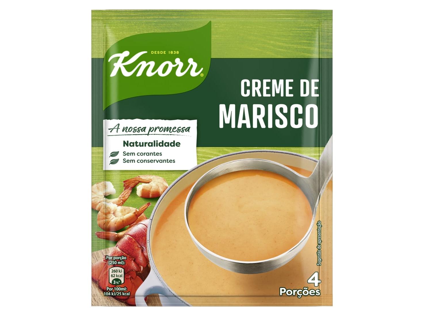 SOPA KNORR CREME MARISCO 72G