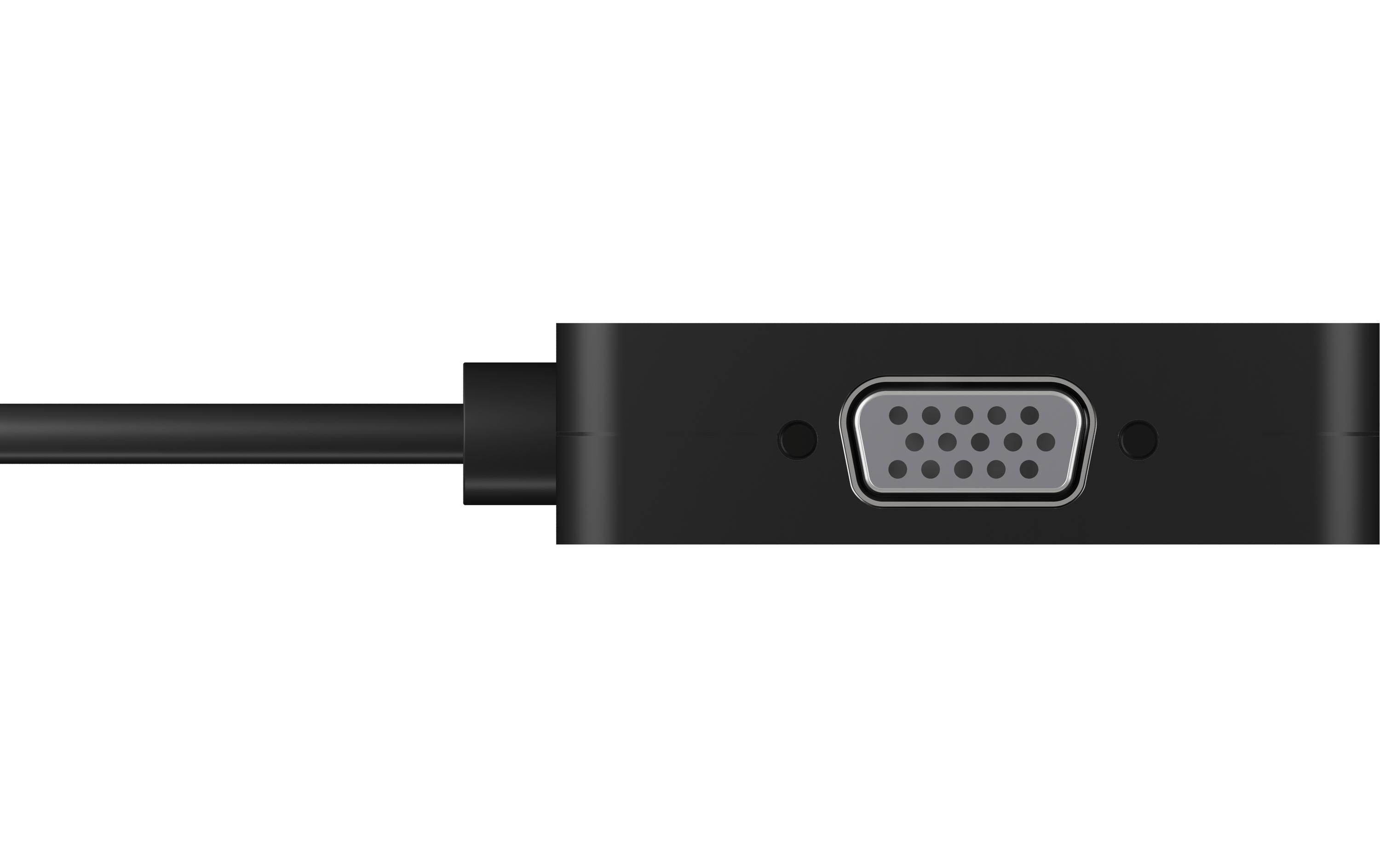 Adapter IB-DK1104-C USB Type-C - DisplayPort/DVI-D/HDMI/VGAVier in einem USB-C-Videoadapter