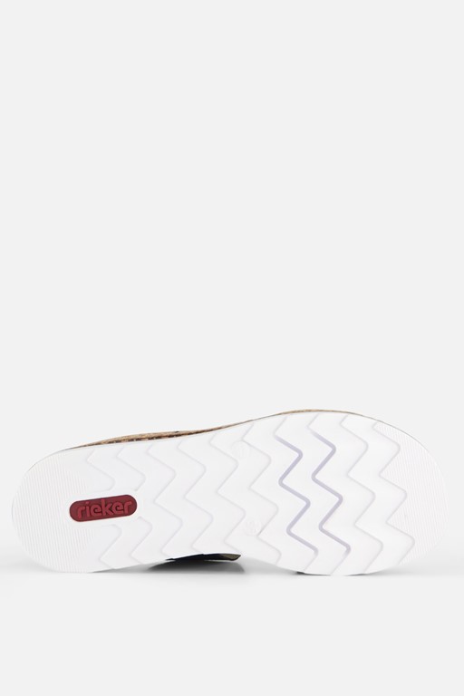 Rieker Sandalen zwart Nubuck
