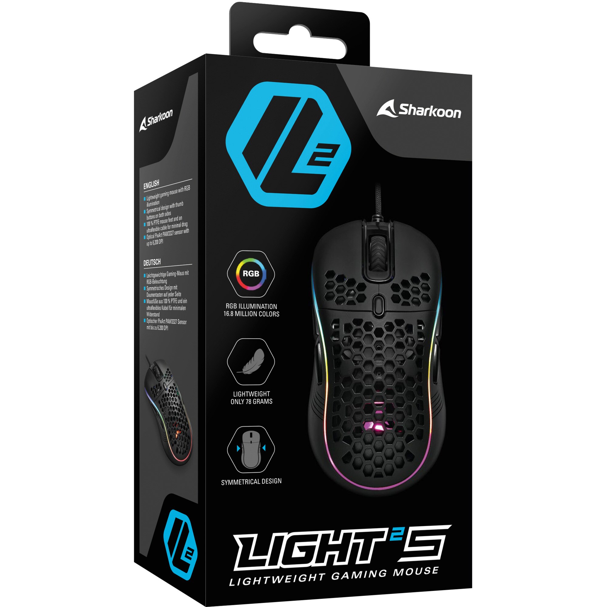 Sharkoon Gaming-Maus Light² S