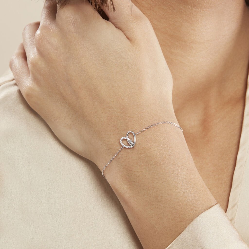 Bracelet Guilia Argent Blanc Oxyde De Zirconium