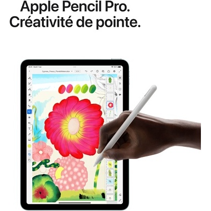 iPad Apple iPad Air 11'' Puce Apple M2 512 Go 5G 6eme generation 2024 Bleu