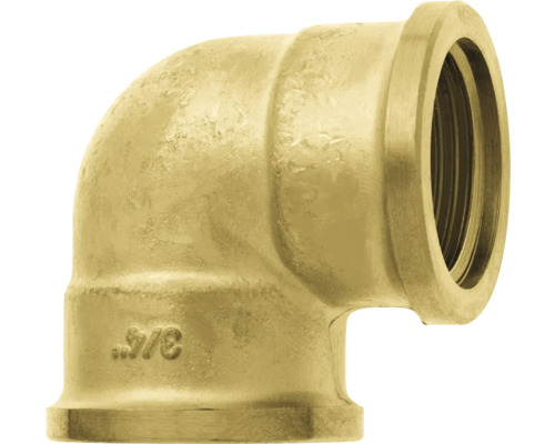 90° messing elleboogfitting, 1