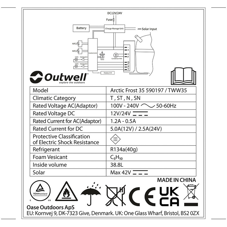Outwell Arctic Frost 35 Kühlbox