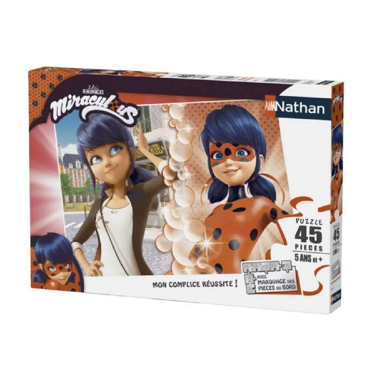 Nathan Puzzle Marinette vs Lady Bug - 45 pièces