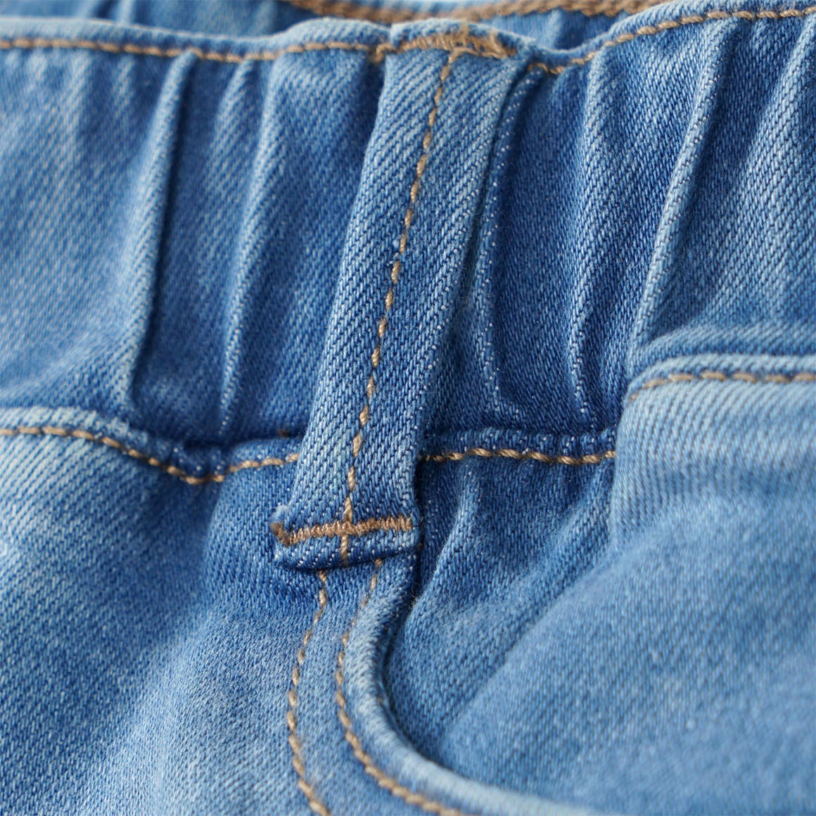 Yigga Mädchen Jeggings mit Elastikbund hellblau