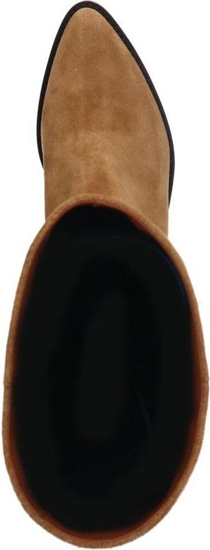 Manfield - Hoge Laarzen - Beige - Suède