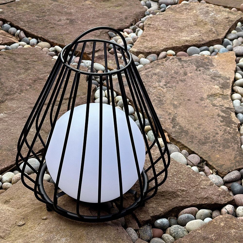 SOLCELLELAMPE DYBERG LARSEN EVESHAM SVART MEDIUM