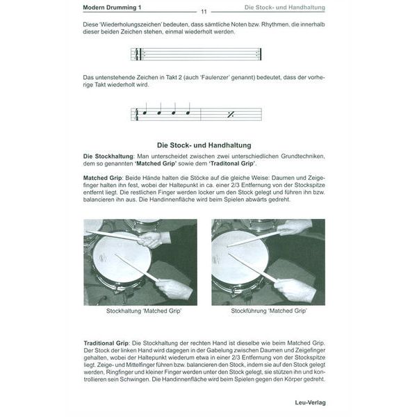 Leu Verlag D.Stein Modern Drumming 1 Schlagzeugschule