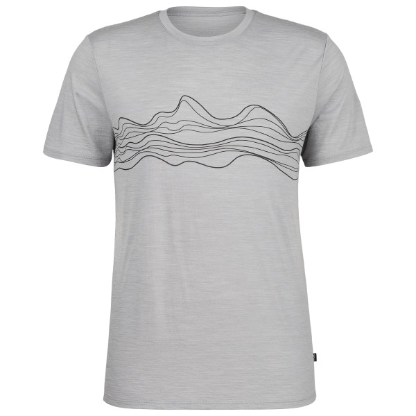 Stoic - Merino155 LaholmSt. Print T-Shirt Lines - Haut en mérinos