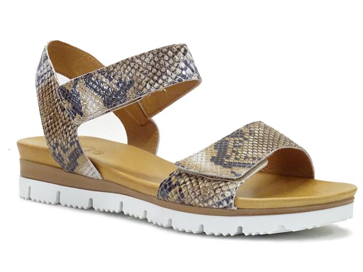 AQA Shoes A8750 Snake Taupe