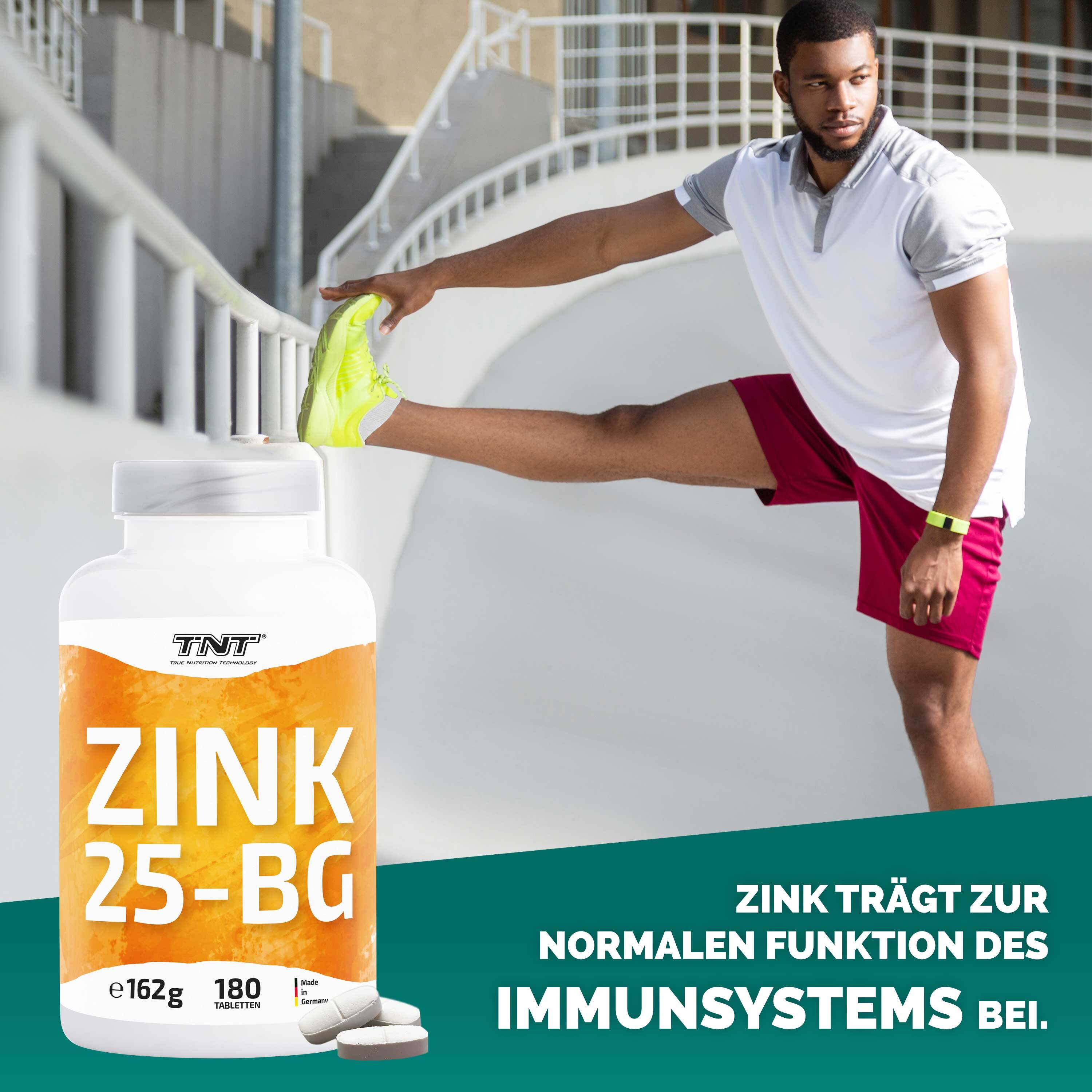 TNT Zink 25-BG Hochwertiges Zinkbisglycinat, höchste Bioverfügbarkeit