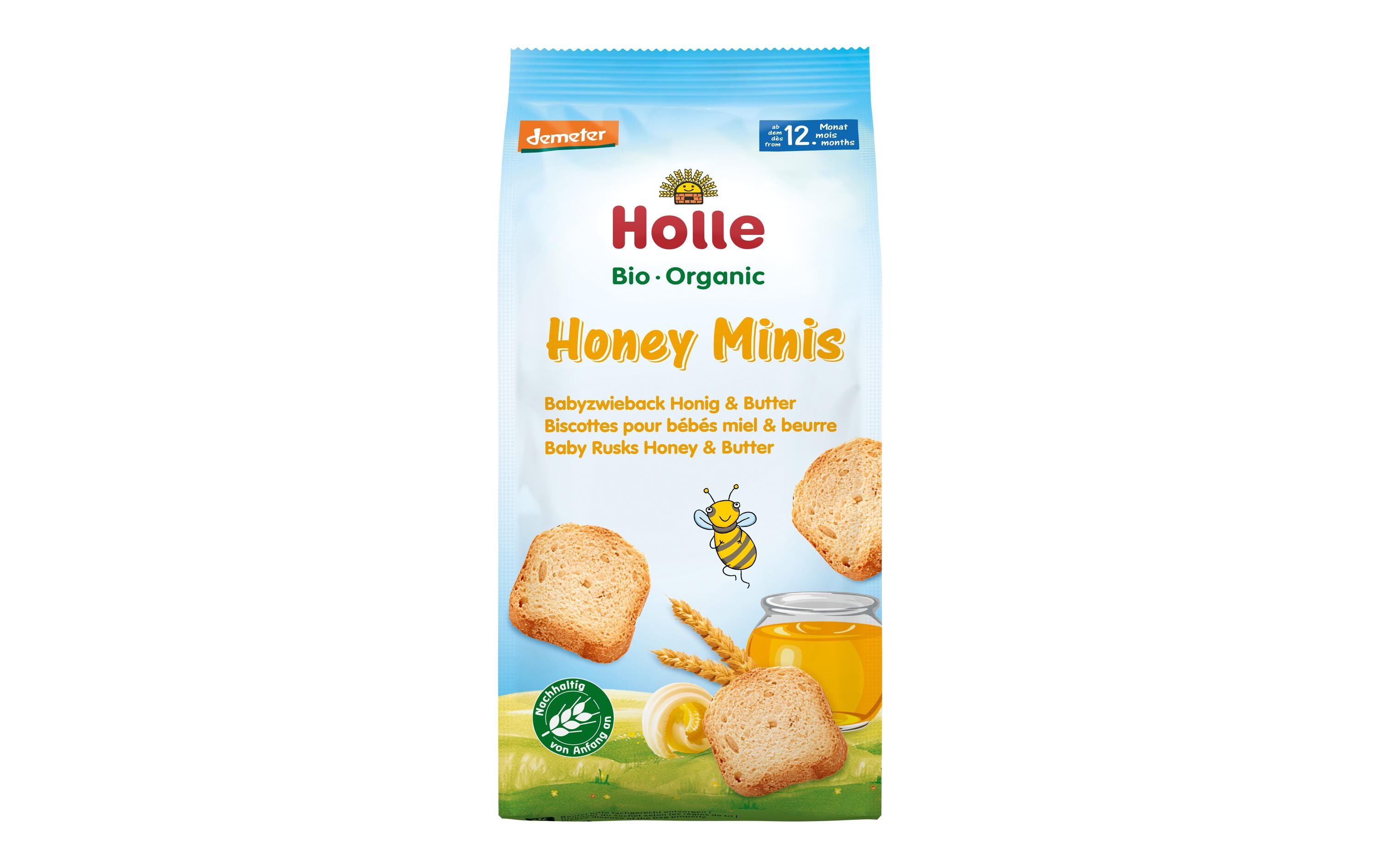 Zwieback Bio Honey Minis Honig & Butter 100 gBabyzwieback Honig & Butter
