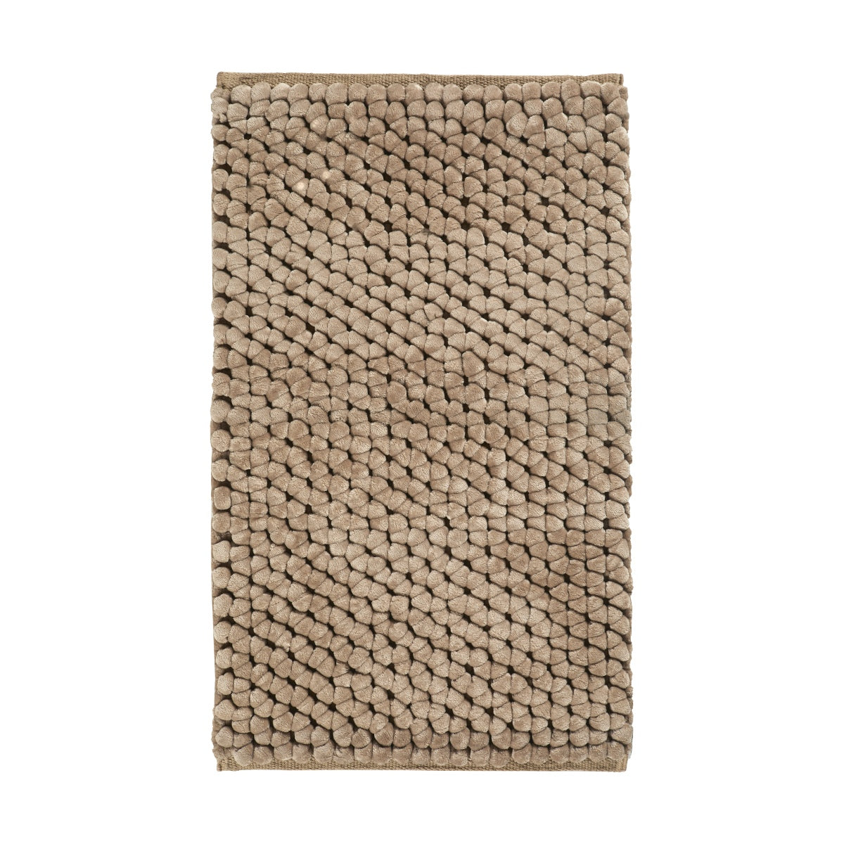 Onyx Badmat Sand | 80 x 160 cm | Beige | Polyester | Katoen