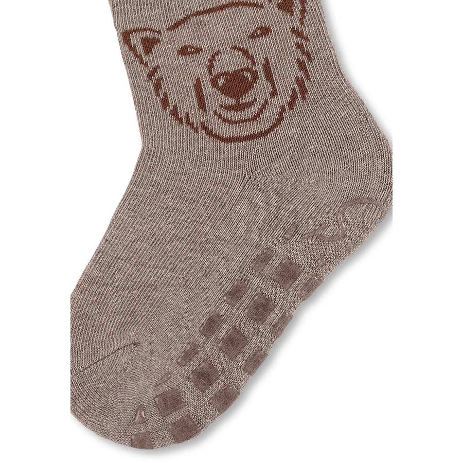 Sterntaler ABS-Söckchen Bison + Eisbär, 2er-Pack grün mel.