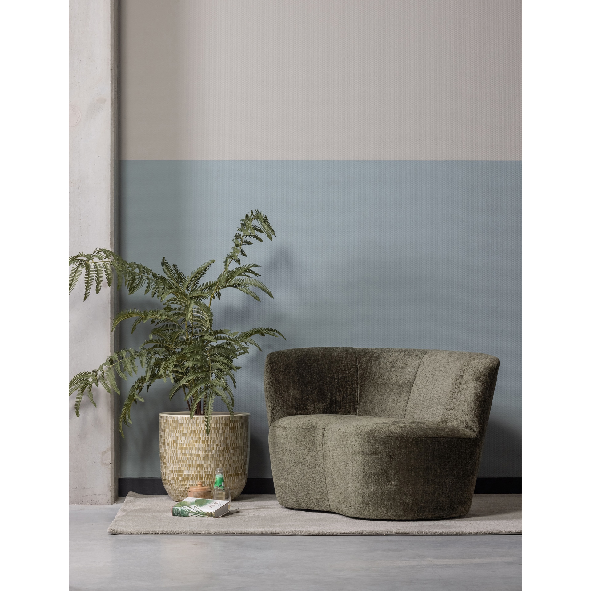 Loungesessel STONE L warm green