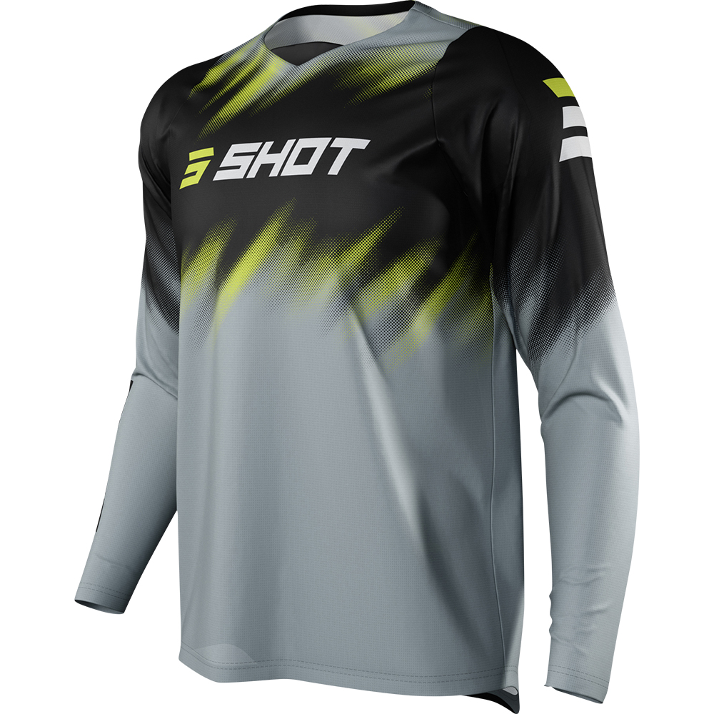 Shot - Maillot Devo Versus Gris / Noir / Jaune