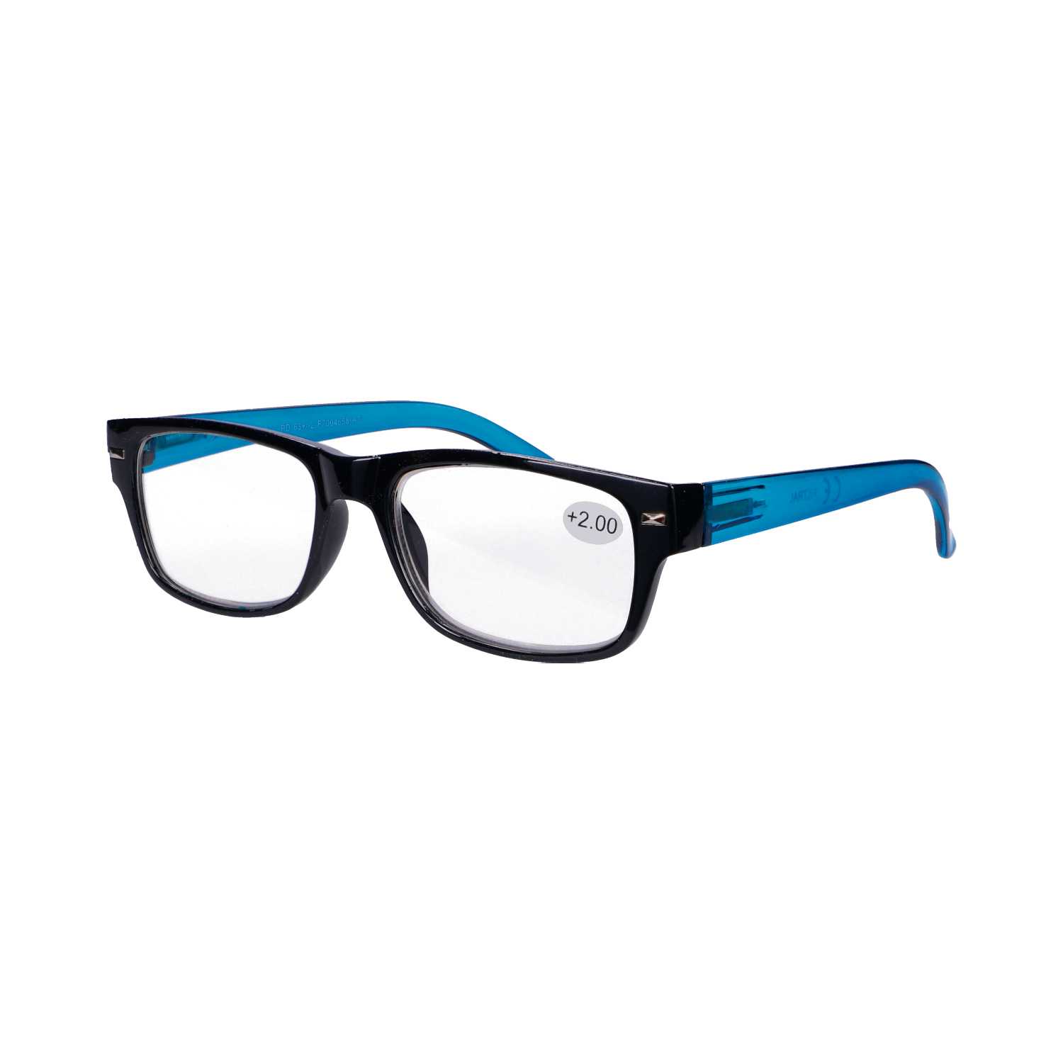 Star Optic Lesehilfe MD2 aus Kunststoff +2,0 Dioptrien schwarz/blau