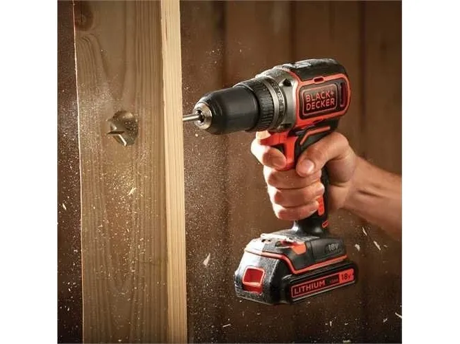 Black & Decker BL186KB-QW, Pistolgreb boremaskine, Børstefri, 1650 rpm, 2,5 cm, 410 rpm, 52 Nm