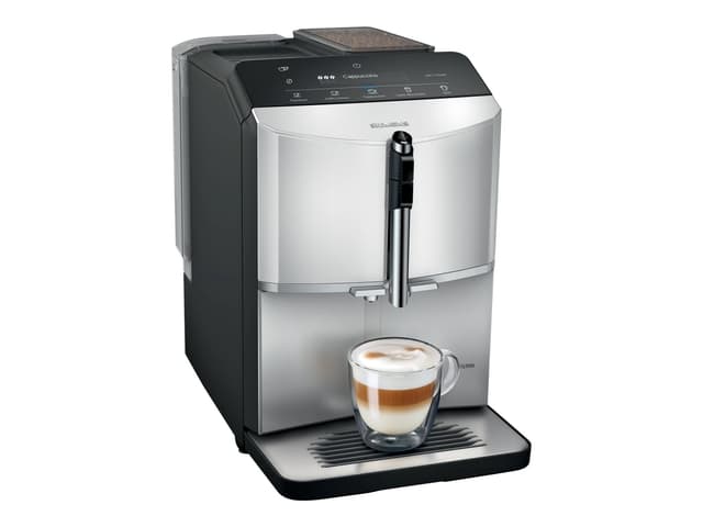 Siemens EQ.300 TF303E01 Automatisk kaffemaskine Lys sølv