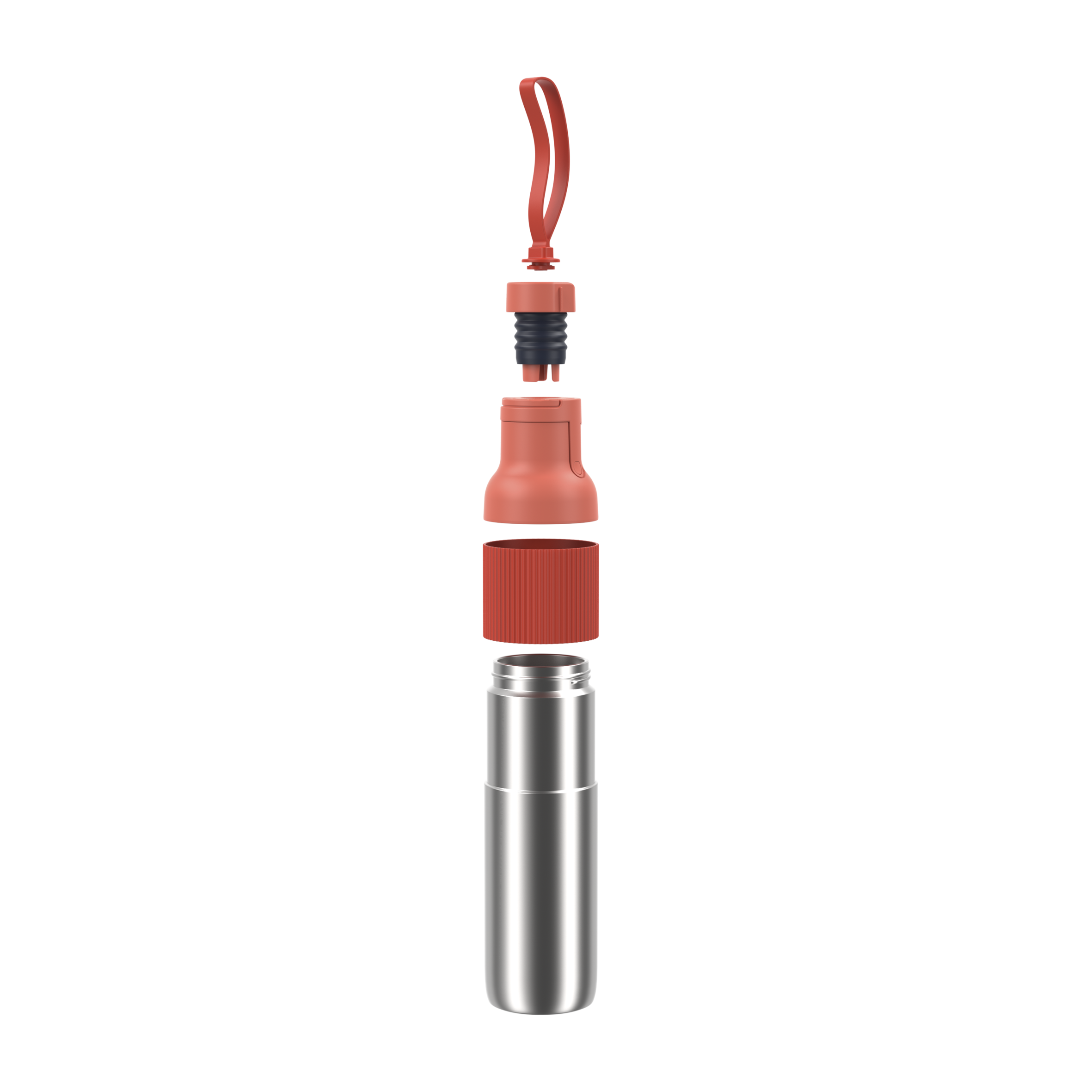 beYou N3120910 drinkfles met flip-dop oranje (0,7L)
