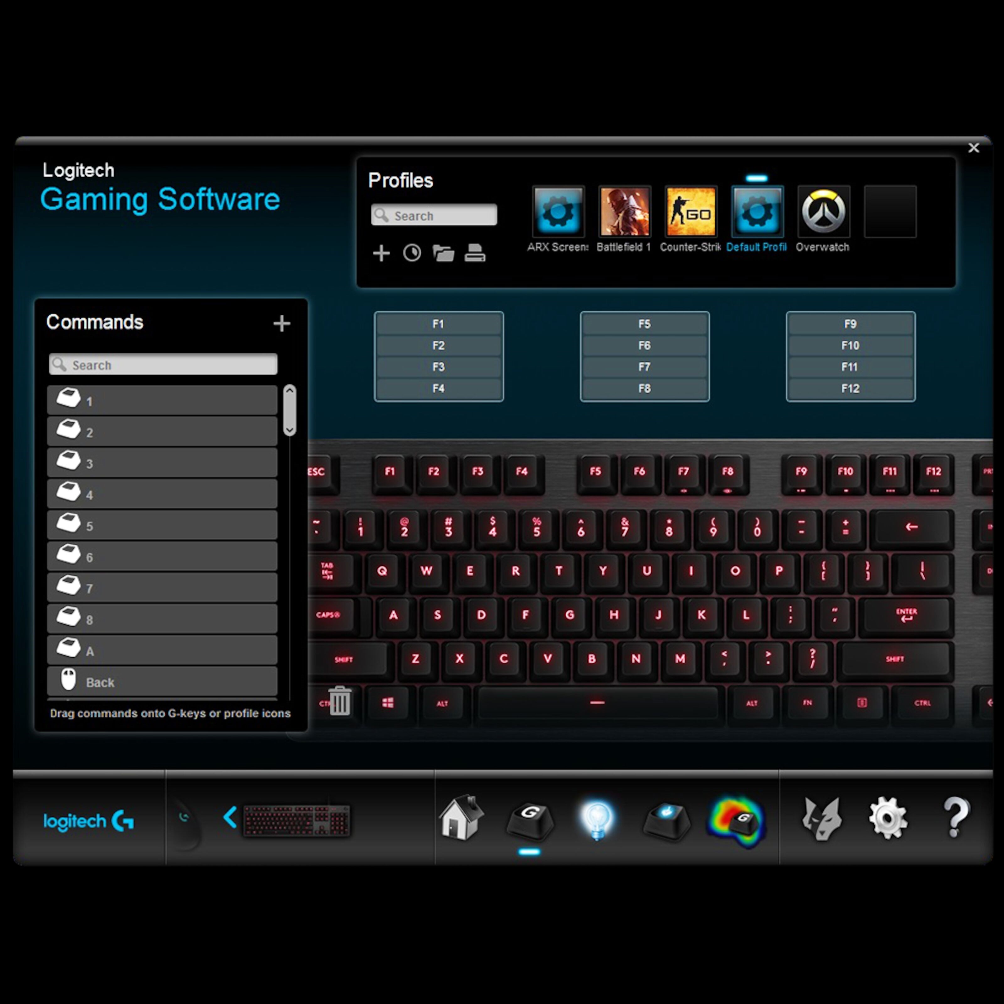 Logitech G 513 Mekanisk tastatur Carbon Tactile