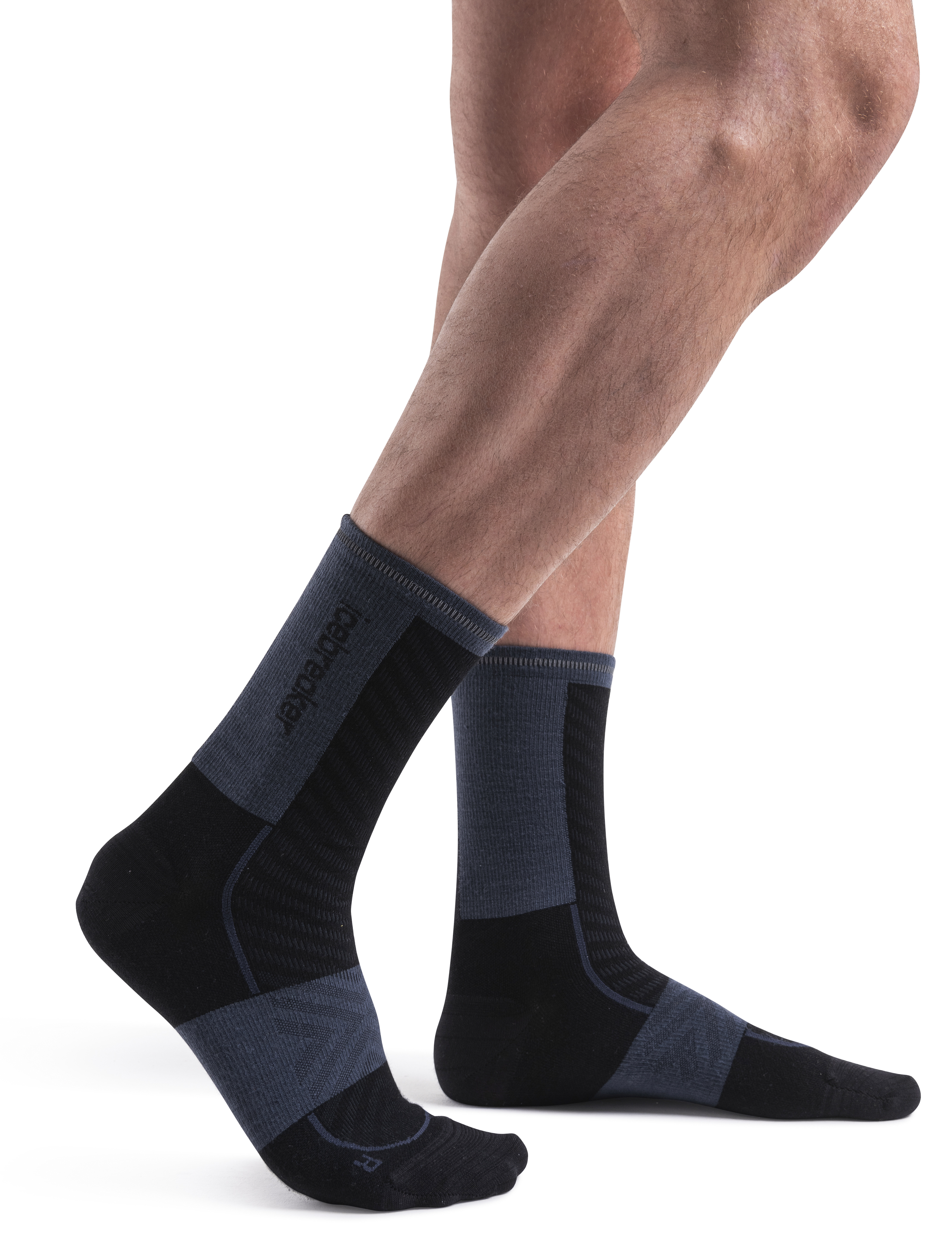 Merino Blend Run  Ultralight Crew Herre Black/Graphite